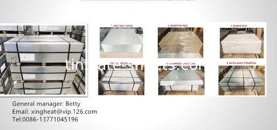 T2-T5 Tinplate nhiệt phù hợp với các ứng dụng và phương pháp chế biến khác nhau