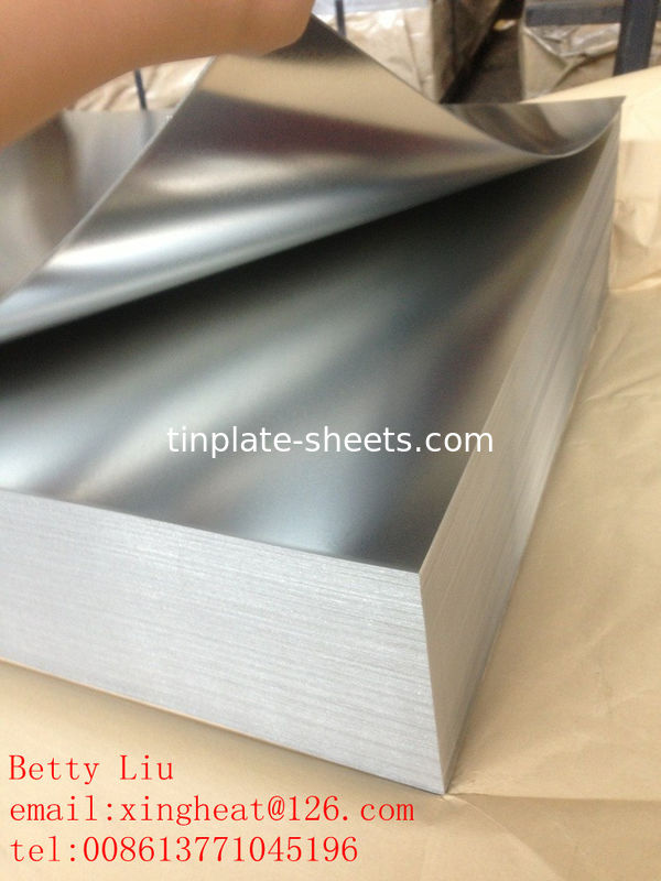 Bảng bọc thép cho hộp đóng gói JIS G3303 Tiêu chuẩn T3 T4 T5 DR8 2.8/2.8 STONE FINISH Bảng bọc thép điện phân