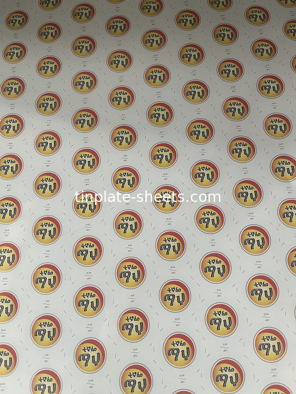 Bảng thiếc điện phân cho các hộp hóa chất và thực phẩm 0.15-0.49mm Độ dày 600-986mm Độ rộng T2-T5 Nhiệt độ BA