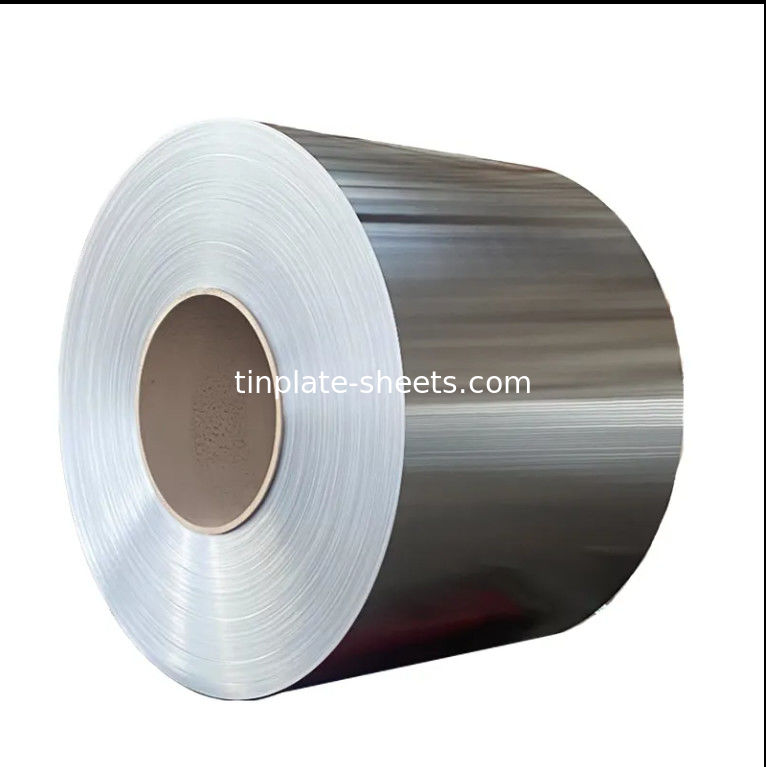 Chiều rộng 512-980mm Prime Electrolytic Tinplate T3 T2.5 T4 T5 tinplate mill nhà máy đá kết thúc màu bạc