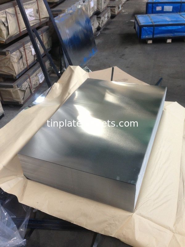 Bảng thiếc điện phân cho bao bì thực phẩm và đồ uống có sẵn ở các độ dày và chiều rộng khác nhau