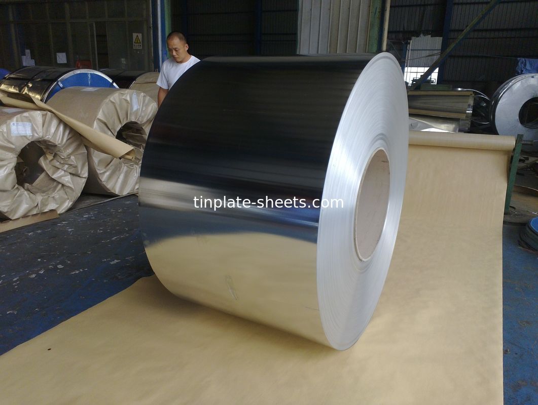 Bao bì hộp JIS G3303 Tiêu chuẩn T3 T4 T5 DR8 2.8/2.8 đá kết thúc tấm thiếc điện phân
