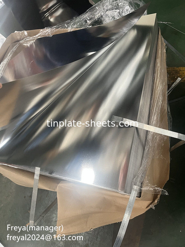 Tinplate Tin Coating 2.8/2.8 2.8/5.6 1.1/1.1 T3 T4 T5 DR8 DR9 Tinmill sản phẩm Tinplate tấm cuộn