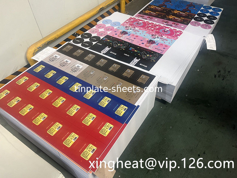 1.1/1.1 2.2/2.2 2.8/2.8 5.6/5.6 2.0/2.0 hoặc 2.8/5.6 Tin Coating Tinplate Sheets for Chemical and Food Cannes