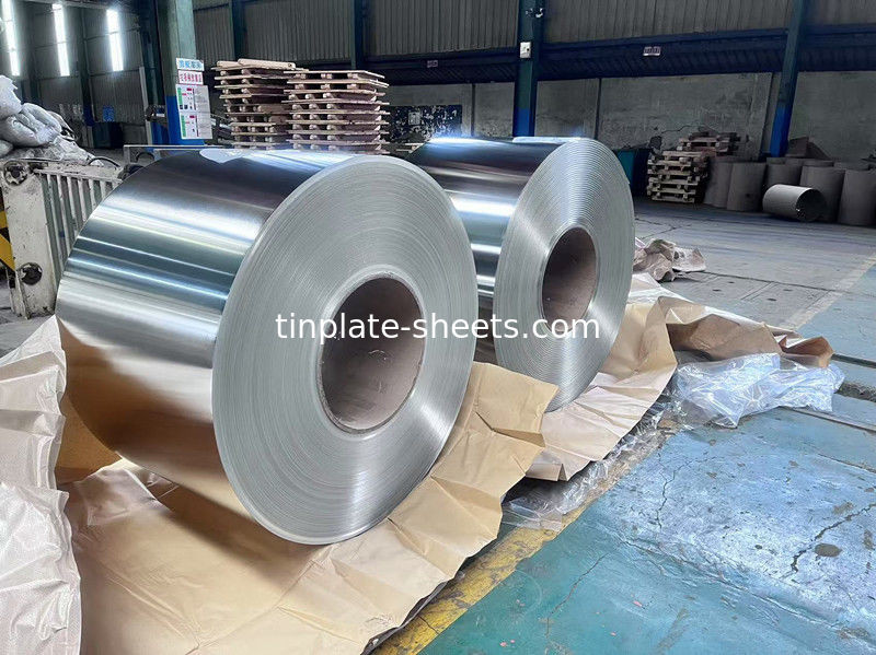 Tinplate Coil Tinplate Sheet 0.15-0.49mm 600mm-986mm 4MT-8MT mỗi cuộn T2-T5 DR8-DR9 BA 1.1/1.1-5.6/5.6 Bright/Stone/Silver/Matt