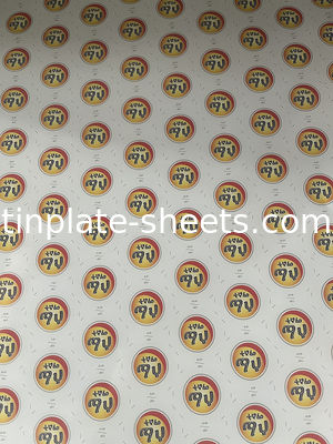 Bảng thiếc điện phân cho các hộp hóa chất và thực phẩm 0.15-0.49mm Độ dày 600-986mm Độ rộng T2-T5 Nhiệt độ BA