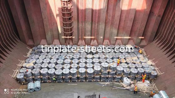 Vòng bọc thiếc cho hộp hóa chất mắt đến bầu trời bao bì xuất khẩu 2.0/2.0 lớp phủ thiếc tiêu chuẩn JIS G3303