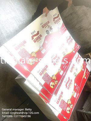 2.8/2.8 Thép bọc thép 0.15mm-0.49mm Độ dày EN10202 Tiêu chuẩn 2.0/2.0