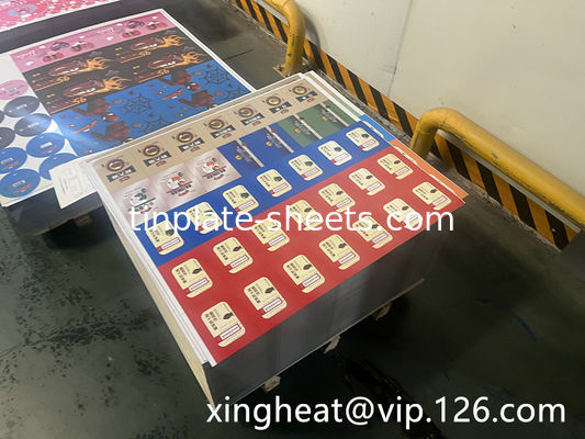 chất lượng cao 2- 6 Màu in bọc thép Bảng sơn bọc thép in bọc thép cho thực phẩm và hóa chất lon